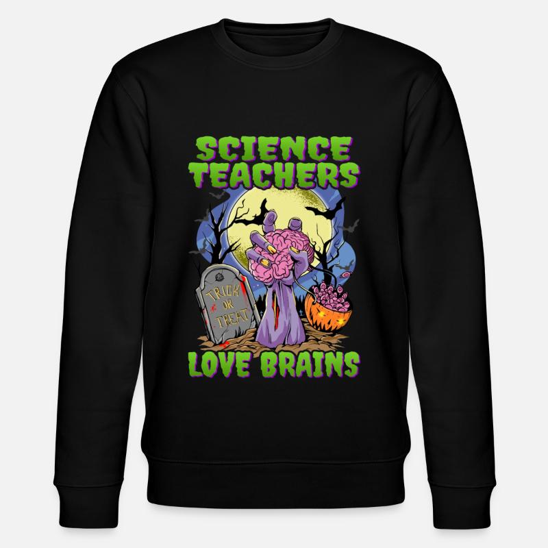 Science Teacher Halloween - Stanley/Stella CHANGER Unisex Organic Sweatshirt - black