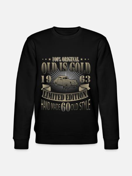 60 Geburtstag Oldtimer 1963 2023 - Stanley/Stella Unisex Bio-Sweatshirt CHANGER - Schwarz