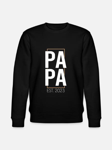 Papa 2023 - Stanley/Stella Unisex Bio-Sweatshirt CHANGER - Schwarz