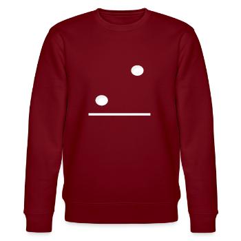 Domino Game Tile 2-0 - Lustiges Gruppenkostüm - Stanley/Stella Unisex Bio-Sweatshirt CHANGER  - Burgunderrot - Vorne - Nik (191cm) & Marisol (170cm)