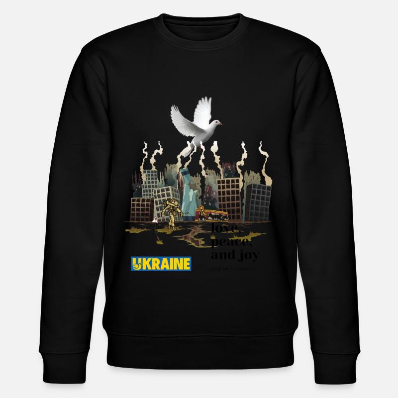 Ukraine war - Stanley/Stella CHANGER Unisex Organic Sweatshirt - black