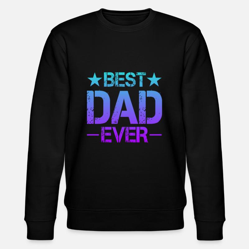 Bester Vater - Stanley/Stella Unisex Bio-Sweatshirt CHANGER  - Schwarz