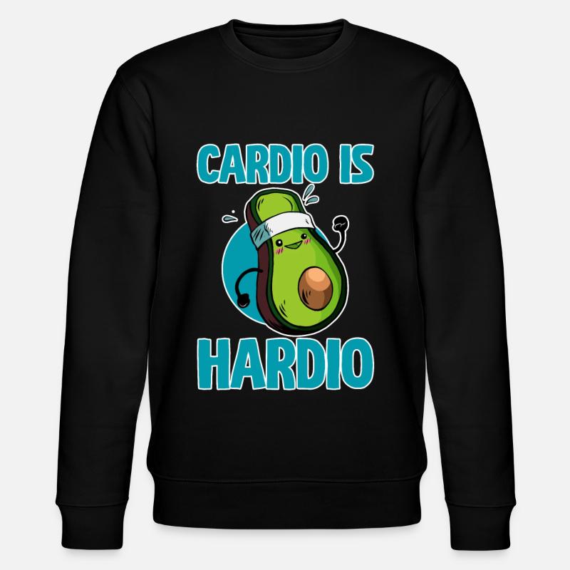 Cardio Is Hardio 4 - Stanley/Stella CHANGER Unisex Organic Sweatshirt - black