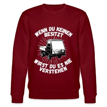 Multicar M25 Multicar Nouveaux camions Multricar - Sweat bio CHANGER Stanley/Stella Unisexe - bordeaux - Devant - Nik (191cm) & Marisol (170cm)