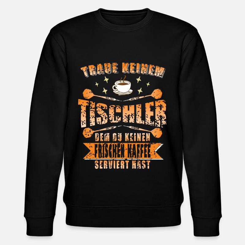 Tischler Kaffee - Stanley/Stella Unisex Bio-Sweatshirt CHANGER  - Schwarz