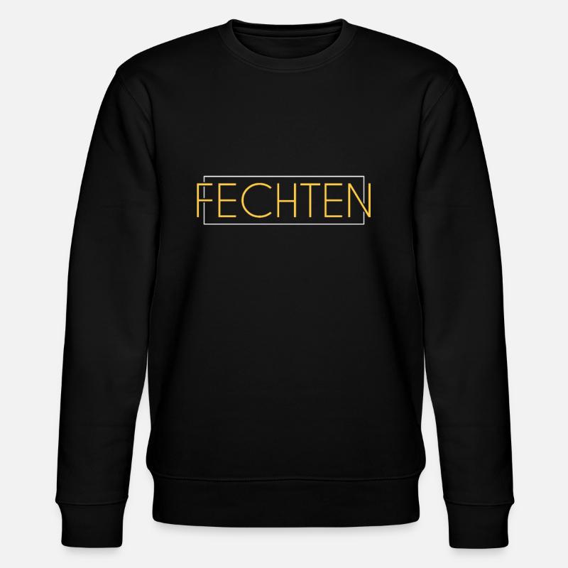 Fechten Schriftzug - Stanley/Stella Unisex Bio-Sweatshirt CHANGER  - Schwarz