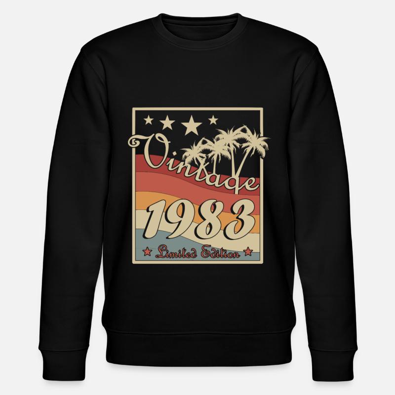 Année 1983 Original - Sweat bio CHANGER Stanley/Stella Unisexe - noir