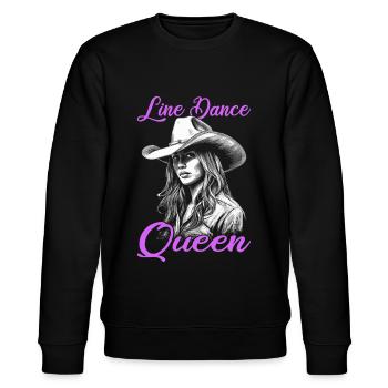 Line Dance | Country Music Line Dancing - Stanley/Stella Unisex Bio-Sweatshirt CHANGER  - Schwarz - Vorne - Nik (191cm) & Marisol (170cm)