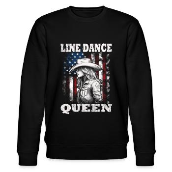 Line Dance | Country Music Line Dancing - Stanley/Stella Unisex Bio-Sweatshirt CHANGER  - Schwarz - Vorne - Nik (191cm) & Marisol (170cm)