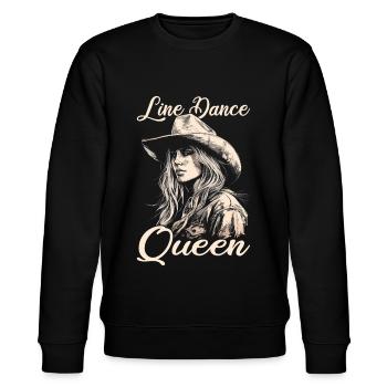 Line Dance | Country Music Line Dancing - Stanley/Stella Unisex Bio-Sweatshirt CHANGER  - Schwarz - Vorne - Nik (191cm) & Marisol (170cm)