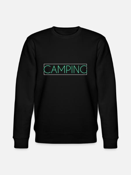 camping lettering - Stanley/Stella CHANGER Unisex Organic Sweatshirt - black