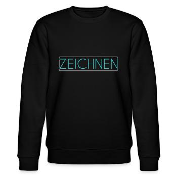 Zeichnen Schriftzug - Stanley/Stella Unisex Bio-Sweatshirt CHANGER  - Schwarz - Vorne - Nik (191cm) & Marisol (170cm)