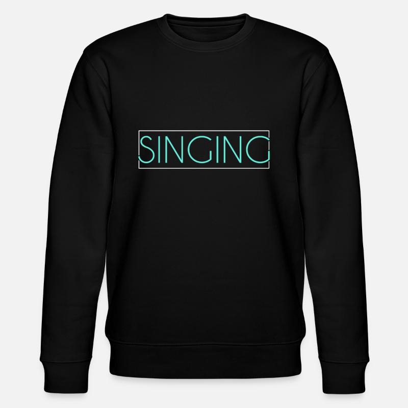 Lettrage chantant - Sweat bio CHANGER Stanley/Stella Unisexe - noir