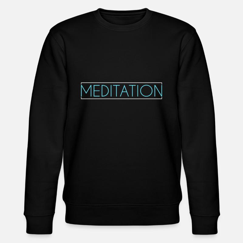 Lettrage de méditation - Sweat bio CHANGER Stanley/Stella Unisexe - noir