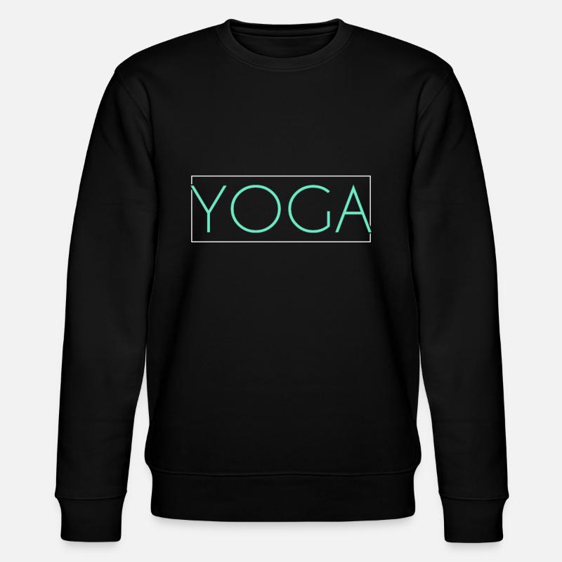 Lettrage yoga - Sweat bio CHANGER Stanley/Stella Unisexe - noir