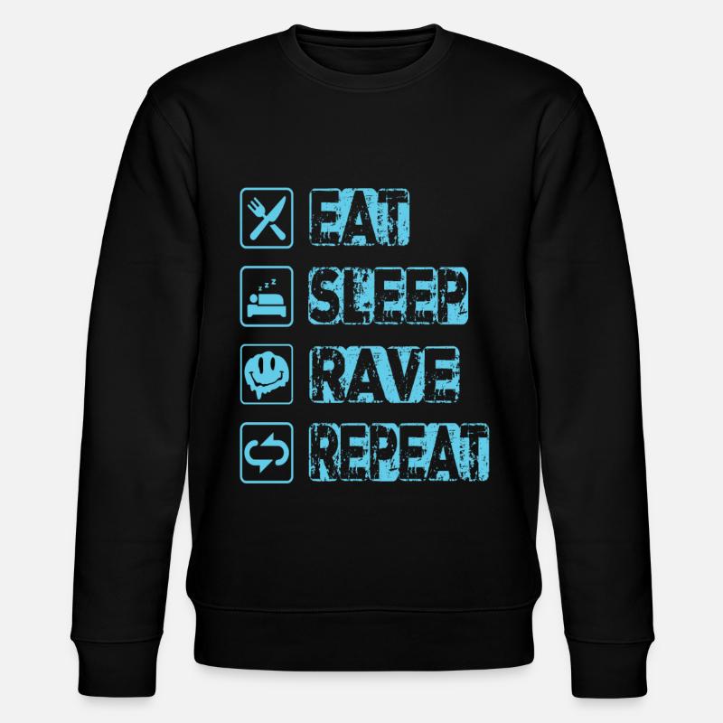 Manger Sleep Rave Répéter - Sweat bio CHANGER Stanley/Stella Unisexe - noir