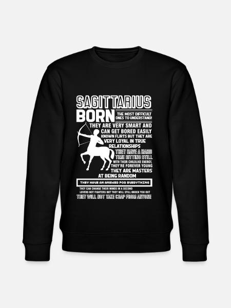 Sagittarius Sagittarius Born - Stanley/Stella CHANGER Unisex Organic Sweatshirt - black