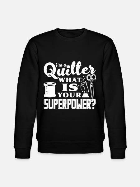 Quilter Quilter Superpower - Stanley/Stella CHANGER Unisex Organic Sweatshirt - black