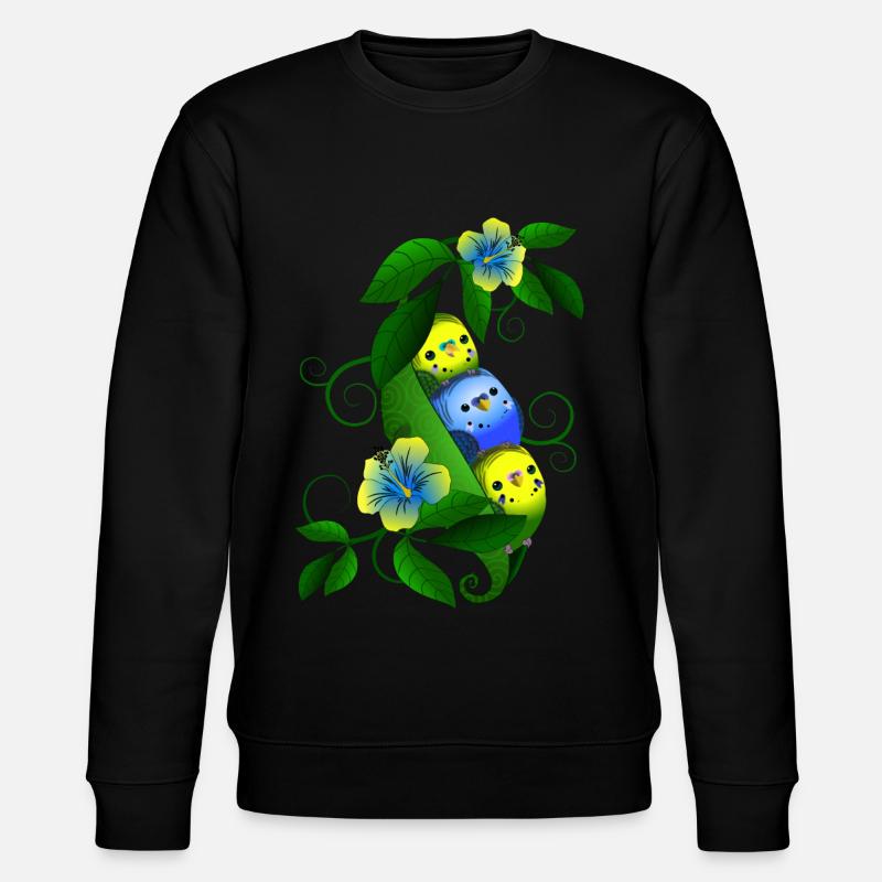 Perruche dans le pois - Sweat bio CHANGER Stanley/Stella Unisexe - noir