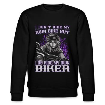 Motard - Motard / Motard Femmes - Sweat bio CHANGER Stanley/Stella Unisexe - noir - Devant - Nik (191cm) & Marisol (170cm)