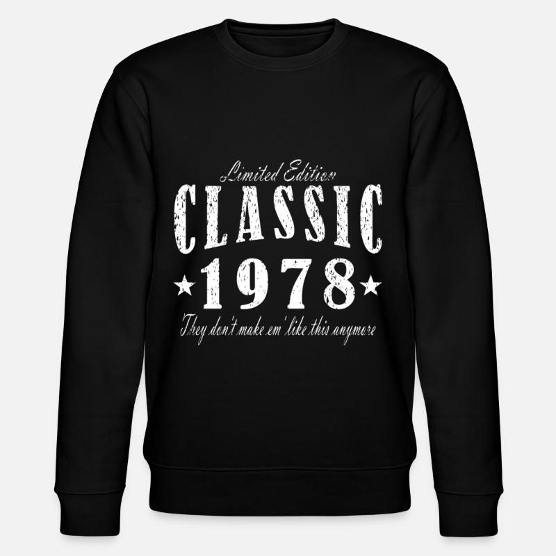 Millésime 1978 - Sweat bio CHANGER Stanley/Stella Unisexe - noir