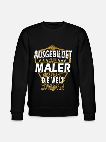 Maler Lustiger Spruch Geschenkidee - Stanley/Stella Unisex Bio-Sweatshirt CHANGER  - Schwarz