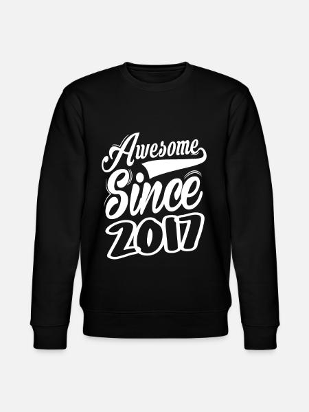 Awesome Since 2017 - Stanley/Stella CHANGER Unisex Organic Sweatshirt - black