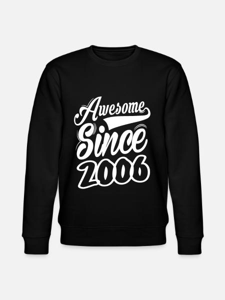 Awesome Since 2006 - Stanley/Stella CHANGER Unisex Organic Sweatshirt - black