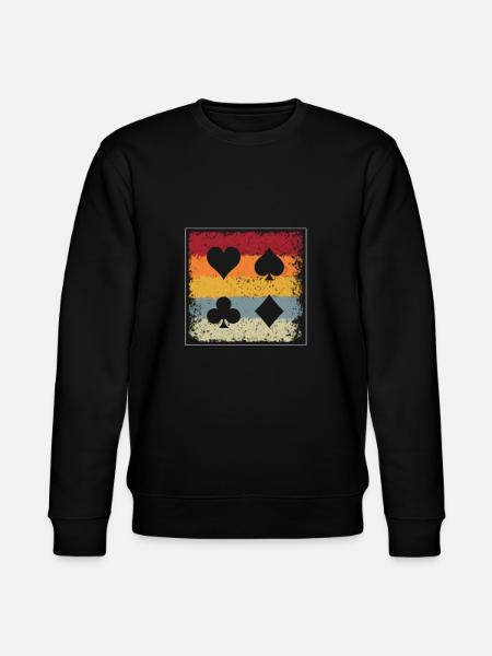Poker Rétro - Sweat bio CHANGER Stanley/Stella Unisexe - noir