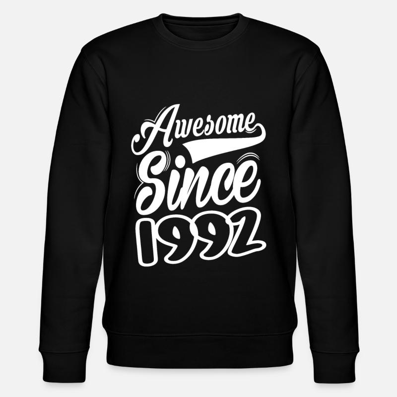 Awesome Since 1992 - Stanley/Stella CHANGER Unisex Organic Sweatshirt - black