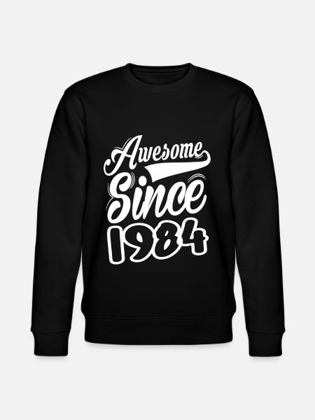 Awesome Since 1984 - Stanley/Stella CHANGER Unisex Organic Sweatshirt - black