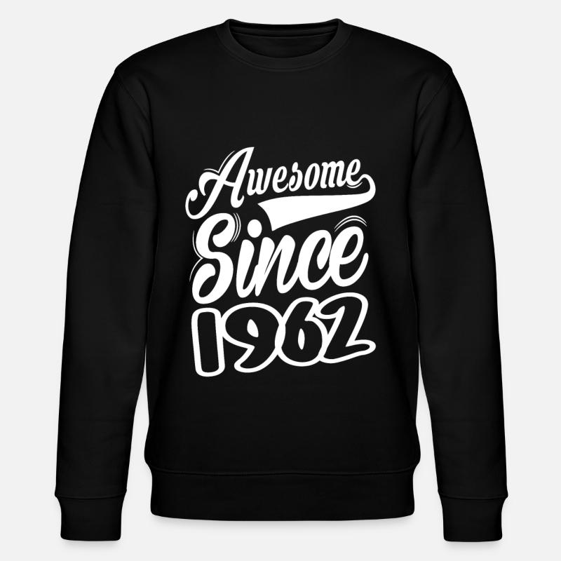 Awesome Since 1962 - Stanley/Stella Unisex Bio-Sweatshirt CHANGER  - Schwarz
