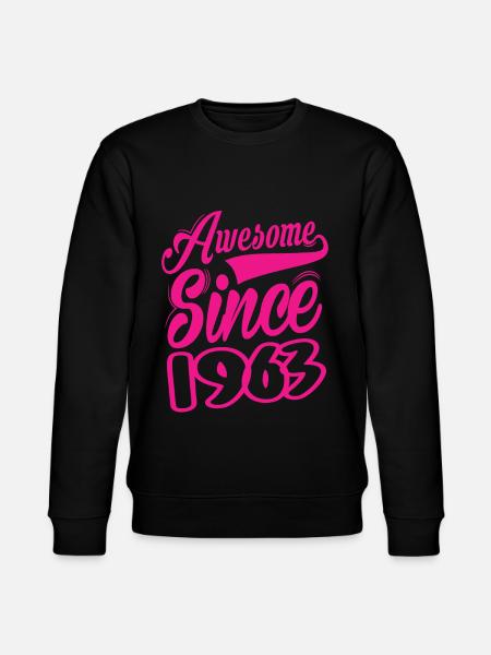 Awesome Since 1963 - Stanley/Stella Unisex Bio-Sweatshirt CHANGER  - Schwarz