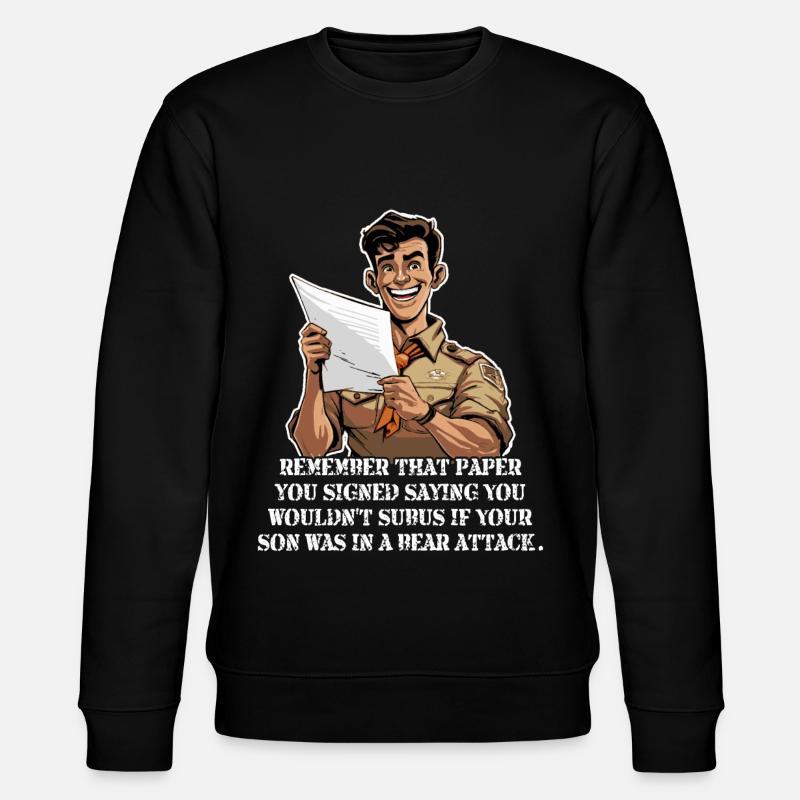 Scoutmaster – Lustiger Pfadfinderführer - Stanley/Stella Unisex Bio-Sweatshirt CHANGER  - Schwarz