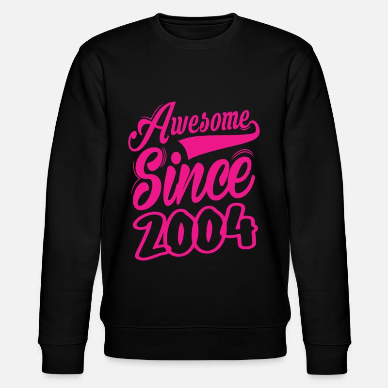 Awesome Since 2004 - Stanley/Stella CHANGER Unisex Organic Sweatshirt - black