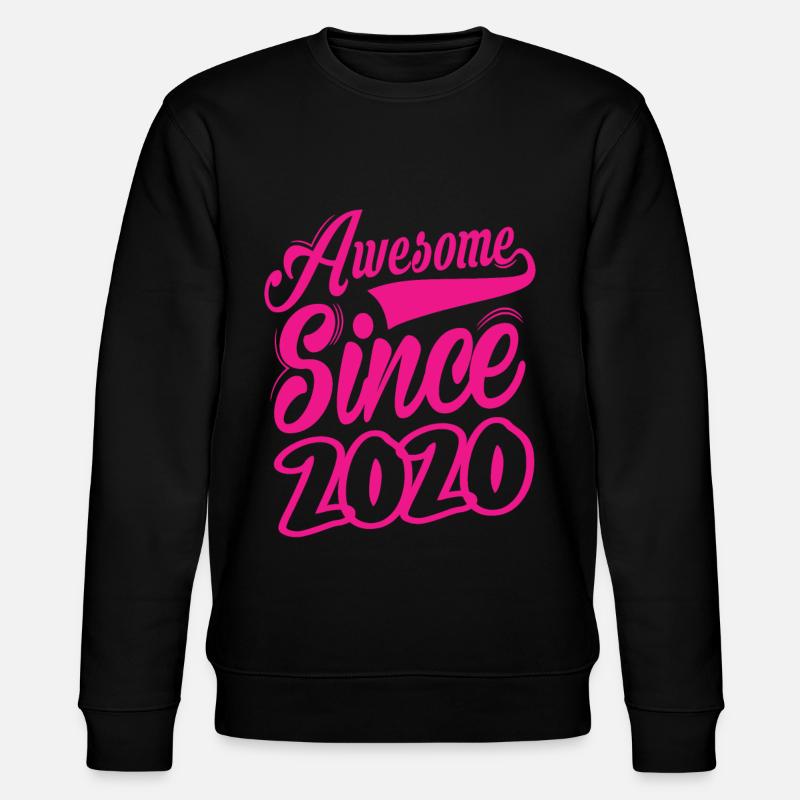 Awesome Since 2020 - Stanley/Stella CHANGER Unisex Organic Sweatshirt - black