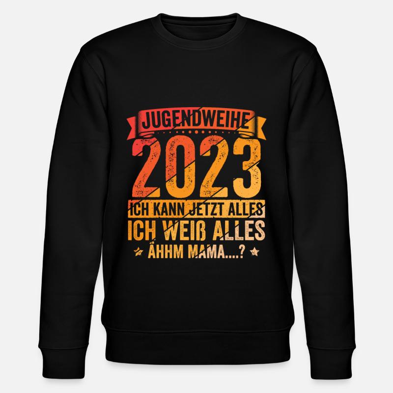 Jugendweihe 2023 - Stanley/Stella Unisex Bio-Sweatshirt CHANGER  - Schwarz