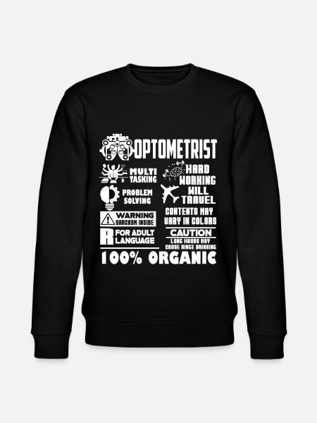 Optometrist Optometrist Solve Problems - Stanley/Stella CHANGER Unisex Organic Sweatshirt - black