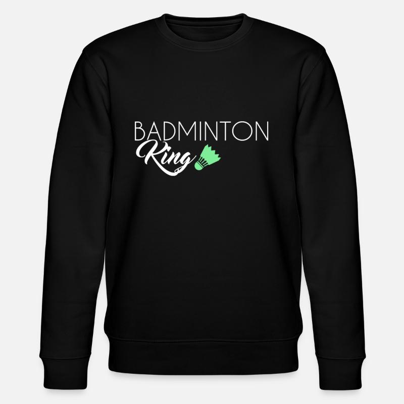 Badminton King - Stanley/Stella Unisex Bio-Sweatshirt CHANGER  - Schwarz