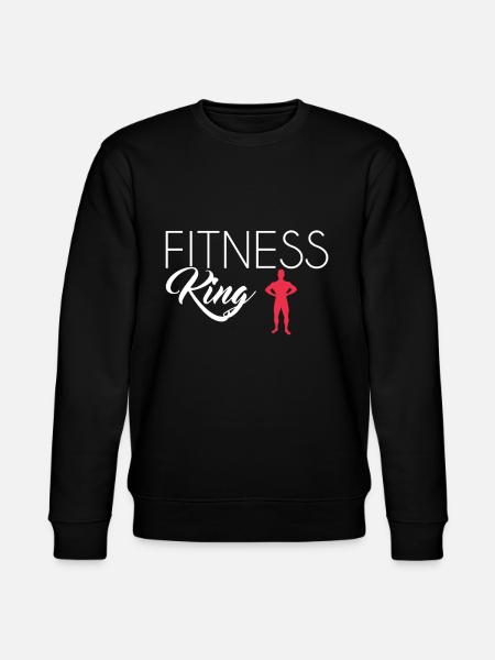Fitness king - Stanley/Stella CHANGER Unisex Organic Sweatshirt - black