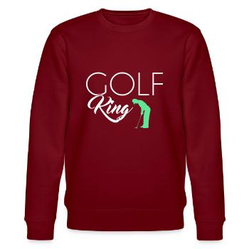 Roi du golf - Sweat bio CHANGER Stanley/Stella Unisexe - bordeaux - Devant - Nik (191cm) & Marisol (170cm)