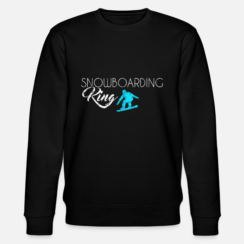 Snowboarding King - Stanley/Stella CHANGER Unisex Organic Sweatshirt - black