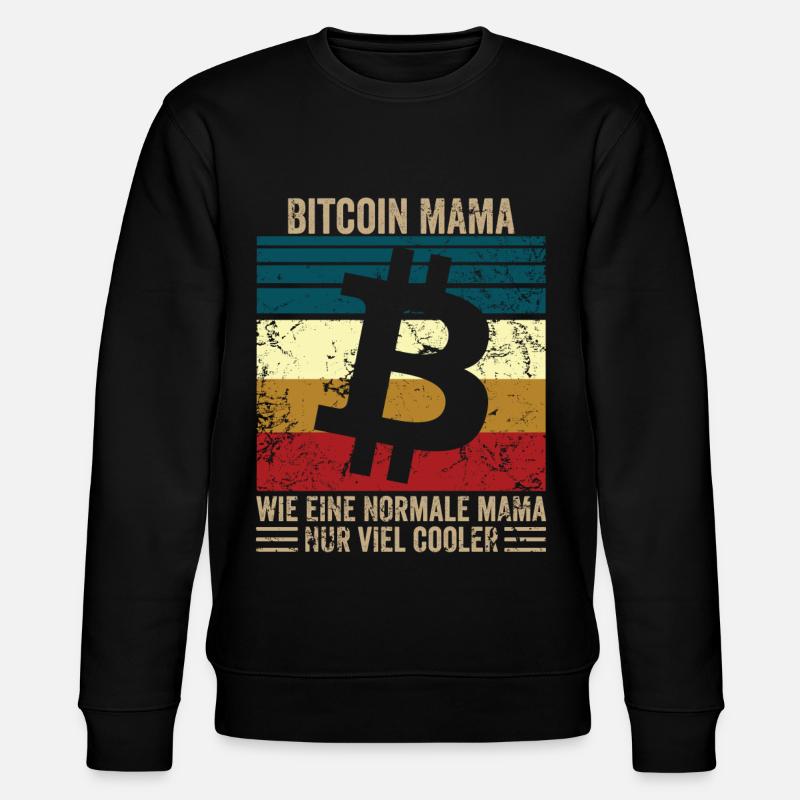 Bitcoin Mama - Stanley/Stella CHANGER Unisex Organic Sweatshirt - black