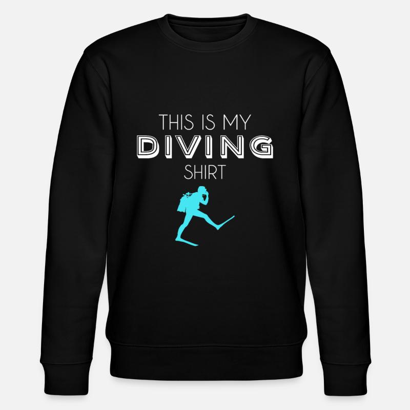 diving shirt - Stanley/Stella CHANGER Unisex Organic Sweatshirt - black