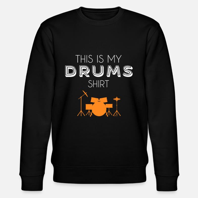 Drums shirt - Stanley/Stella CHANGER Unisex Organic Sweatshirt - black