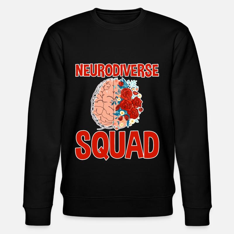 Neurodiverse Squad 2 - Stanley/Stella CHANGER Unisex Organic Sweatshirt - black