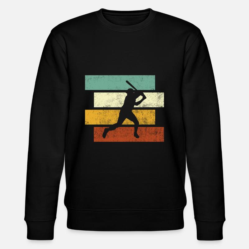 Baseball Retro - Stanley/Stella Unisex Bio-Sweatshirt CHANGER  - Schwarz