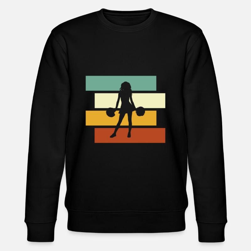 Cheerleading Retro - Stanley/Stella CHANGER Unisex Organic Sweatshirt - black