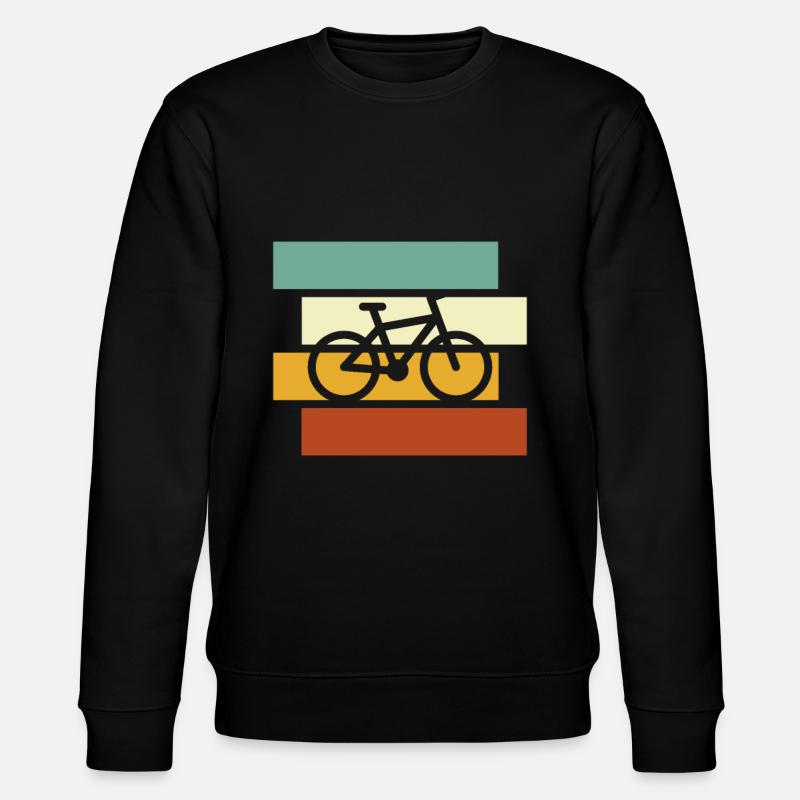 Bicycle Retro - Stanley/Stella CHANGER Unisex Organic Sweatshirt - black