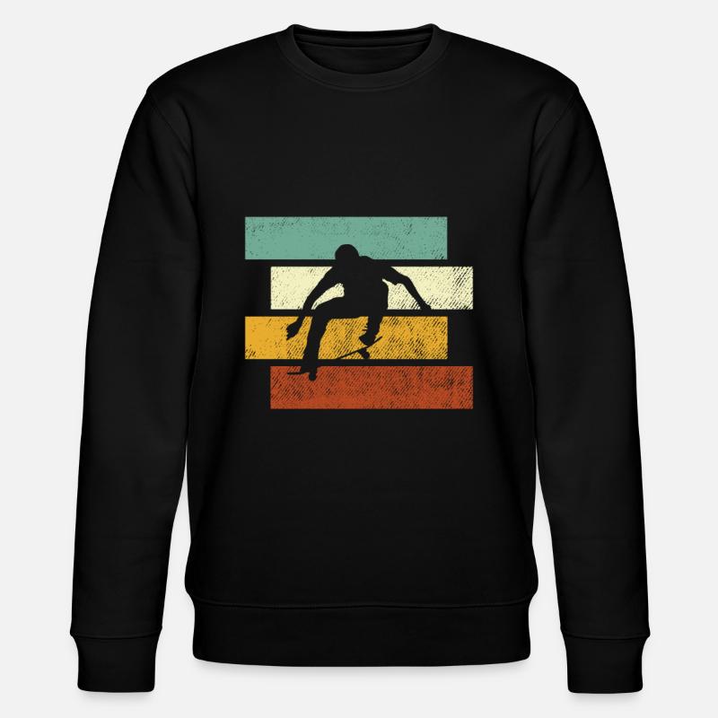 Skating Retro - Stanley/Stella CHANGER Unisex Organic Sweatshirt - black